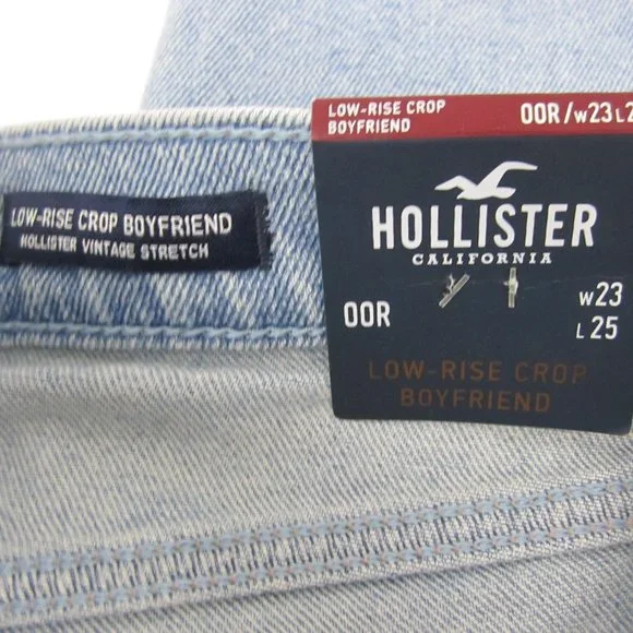 Hollister Cropped Jeans size 00R, W23 L25 NEW - Picture 5 of 12
